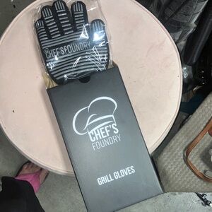 Black Grill Gloves with Silicone Grip